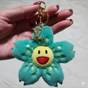 LAST ONE! Monogram Flower Bag or Purse Charm - Green